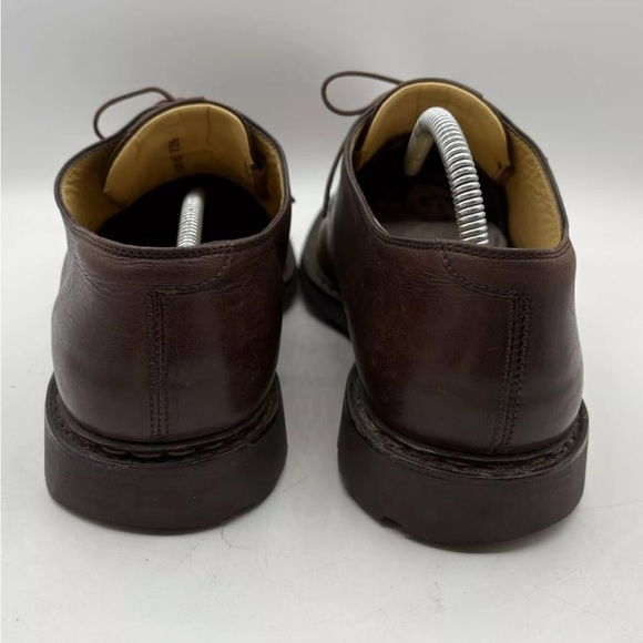 Heschung Brown Leather Stitched Lace-up Derby Shoes Mens Size‎ 12.5 - Picture 4 of 10
